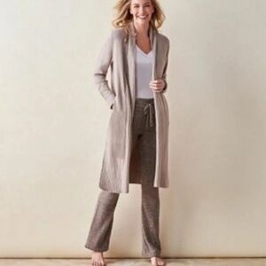 Barefoot Dreams CozyChic Lite Catalina Cardi Sweater cream Cardigan…